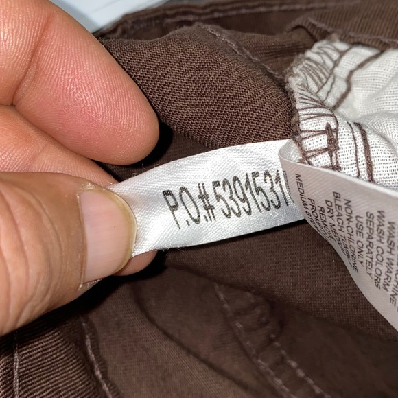 Woman Within Women's Tall Brown Twill Pants Size 20W Cotton Blend 42"x 34" - Picture 13 of 13